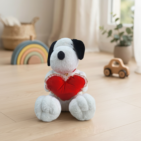 Peluche Snoopy Corazón Gigante 60 cm El Mundo De Sofia