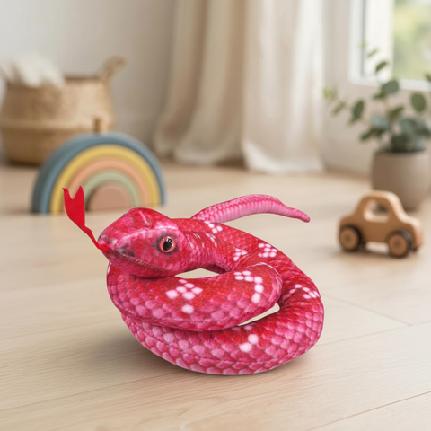 Peluche serpiente rosa El Mundo De Sofia 100 cm