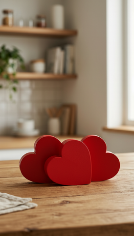 Caja El Mundo de Sofia Serie 3 pz 33cm rojo Corazon