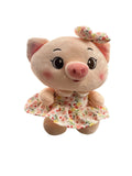 Peluche Puerco El Mundo De Sofia con vestido de flores 19cm