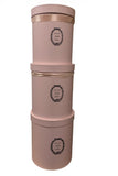 Caja El Mundo De Sofia Serie 3 pz regalo rosa 13.5 redonda