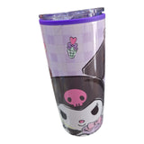 Termo  Kuromi Doble Pared Morado 500ml acero