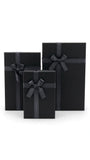 Caja El Mundo de Sofia 3 pz regalo negra rectangular