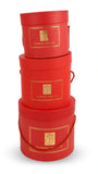 Caja De Regalo El Mundo De Sofia 3 pz 23 cm rojo redondo