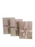 Caja de regalo El Mundo de Sofia 3 pz rosa dorado con brillo