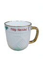 Taza El Mundo de Sofia Suéter Navidad Porcelana Blanco Hojas