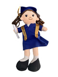 Peluche Sofía Niña Graduada Azul 40cm