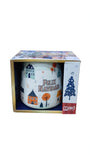 Taza Casitas Navideñas  Porcelana Jumbo El Mundo de sofía