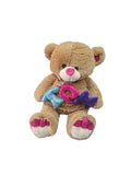 Peluche Oso TQM Grande Lentejuela El Mundo de Sofia café 70 cm