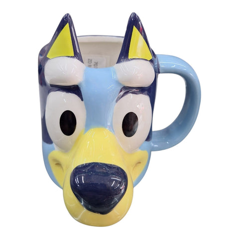 Taza de Porcelana Siglo XXI Bluey Cabezon 3D 443 ML