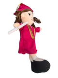 Peluche Sofía Niña Graduada rosa 40cm