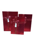 Caja de Regalo El Mundo De Sofia 3 pz 29 cm roja rectangular