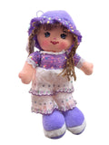 Muñeca El Mundo de Sofia Peluche Morada 32cm con  lentejuela