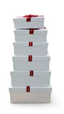 Caja El Mundo De Sofia 6 pz regalo blanca 32Cm rectangular