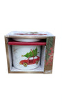 Taza de Porcelana Carro Rojo El Mundo De Sofía