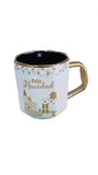 Taza Octagonal Navideña El Mundo De Sofia Porcelana Blanca
