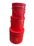 Caja de Regalo El Mundo de Sofia 3 pz 23 cm Rojo bote