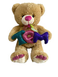 Peluche Oso TQM Mediano Lentejuela El Mundo de Sofia café 50 cm