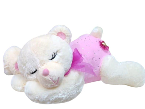 Peluche Osa Pestaña C/L El Mundo de Sofia blanco 53 cm