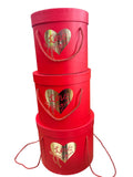 Caja de Regalo El Mundo de Sofia 3 pz Rojo redonda