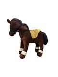 Peluche Caballo Chocolate Montura Beige El Mundo De Sofia 45 cm