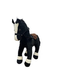 Peluche Caballo Negro Montura Oscura El Mundo De Sofia 45 cm