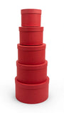 Caja El Mundo De Sofia Serie 5 pz De Regalo Circular Roja