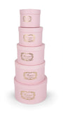 Caja Regalo El Mundo De Sofia Serie 5 PZ rosa redonda