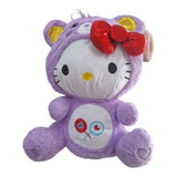 Peluche Kitty Cariñoso Mameluco morada 45 cm