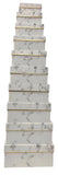 Caja El Mundo De Sofia Serie 10 pz 32.5 cm Blanca  mármol