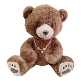 Oso  collar de Peluche El Mundo De Sofia Café 43 cm