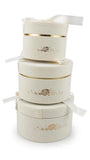 Caja El Mundo De Sofia 3 pz Regalo Beige 24.5 redondo