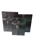 Caja de regalo El Mundo De Sofia negra 3 pz 29cm rectangular