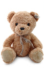 Peluche El Mundo De Sofia Chocolate Sentado Con Moño Cuadrad