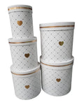 Caja de regalo El Mundo De Sofia 5 pz Blanca Circular