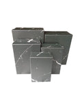 Caja El Mundo De Sofía 6pz mármol 32cm Rectangular