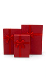 Caja de regalo El Mundo De Sofia Serie 3 pz roja Rectangular