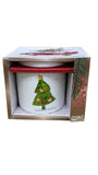 Taza Porcelana Árbol Navidad Fondo Blanco El Mundo De Sofía