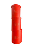 Caja de regalo El Mundo De Sofia Serie 3 pz Rojo redonda