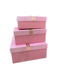 Caja de regalo rosa El Mundo de Sofia Serie 3 pz con brillo