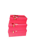 Caja de Regalo El Mundo De Sofia Serie 3 pz 23cm roja