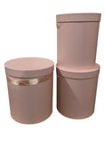 Caja El Mundo De Sofia Serie 3 pz regalo rosa 13.5 redonda