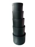 Caja de regalo El Mundo De Sofia 5 PZ negro  31.5 cm redonda