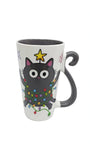 Taza Maki Gatos Navideños Porcelana El Mundo de Sofia