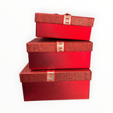 Caja de Regalo El Mundo de Sofia Serie 3 pz roja con brillo