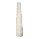 Caja redonda El Mundo De Sofia 10 pz beige regalo redonda