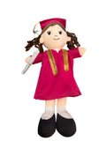 Peluche Sofía Niña Graduada rosa 40cm
