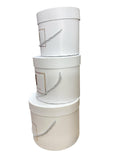 Caja El Mundo de Sofia 3 pz regalo blanco 19.5 bote