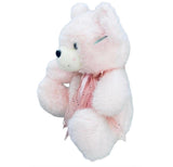 Peluche El Mundo De Sofía Rosa Sentado Con Moño Rosa