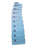 Caja El Mundo De Sofia 10 pz regalo Azul rectangular